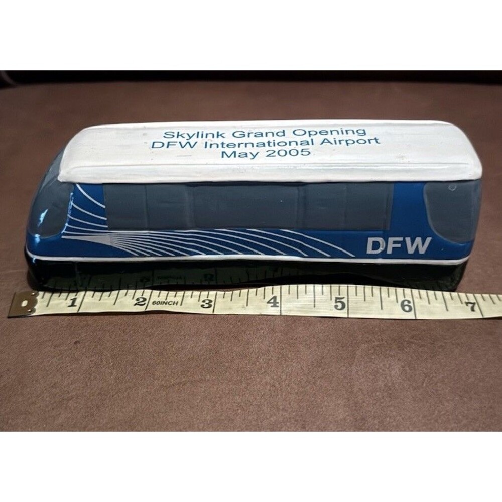 DFW Skylink Ceramic Train Model Grand Opening May 2005 Airport Commemorative
